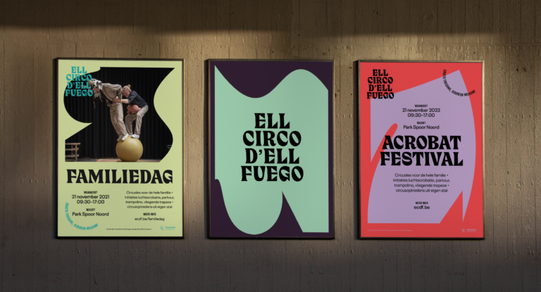 Ell Circo D'ell Fuego, ECDF, branding, identiteit, we make., antwerpen, grafisch ontwerp, logo, website, ontwerp, identiteit, we make graphics